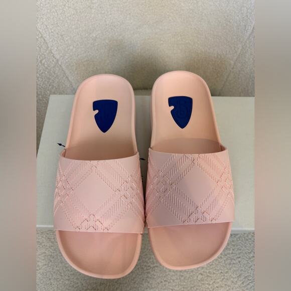 Burberry Pink checked Sandals Minimalist Slide 37 - Picture 3 of 9
